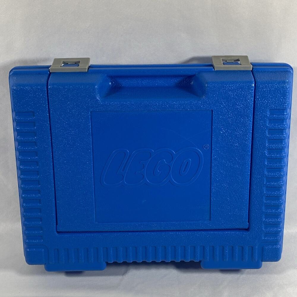 LEGO Vintage 1984 Blue Plastic Carrying Case Storage Case Made in USA